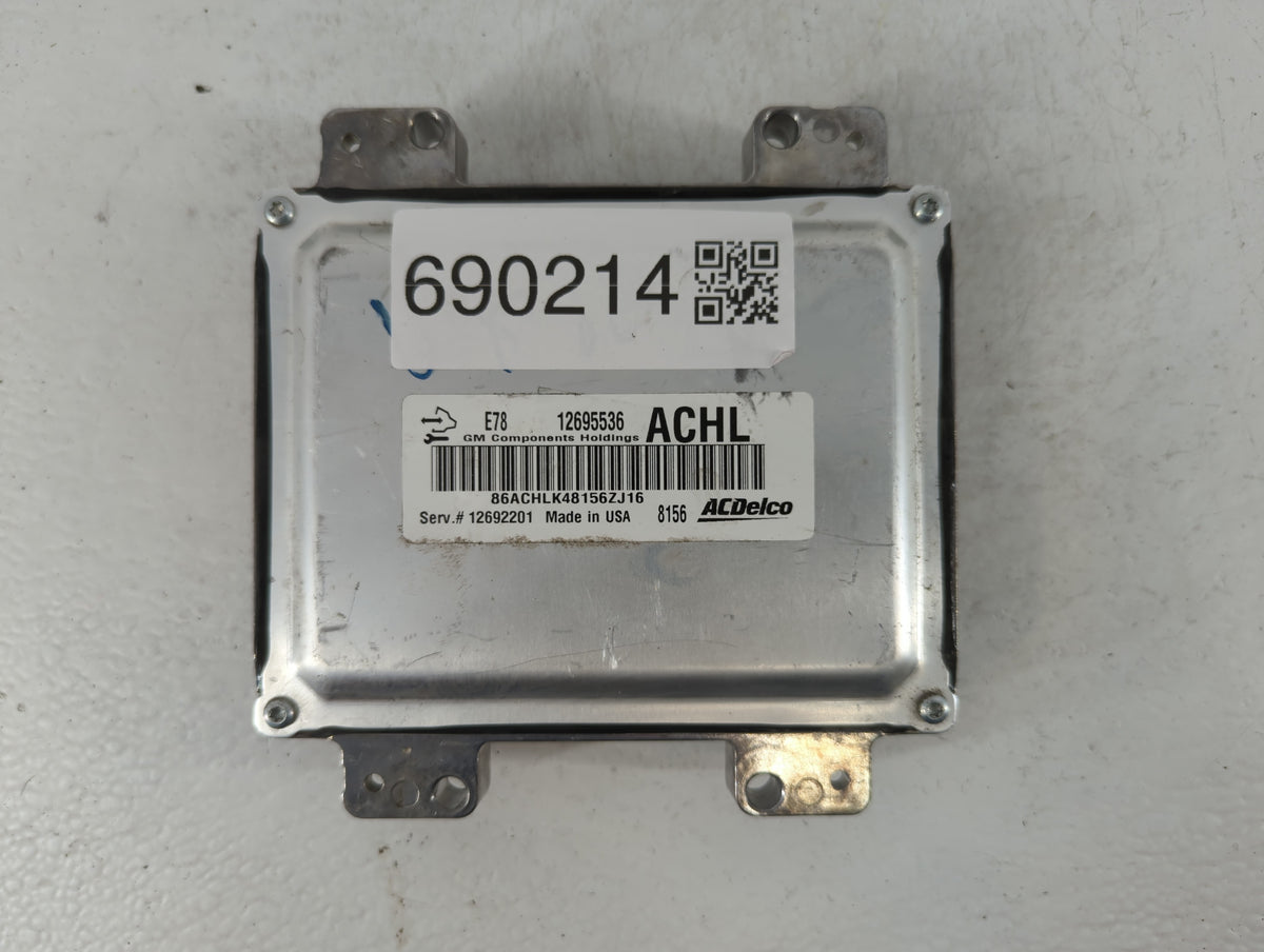 2017-2021 Buick Encore PCM Engine Control Computer ECU ECM PCU OEM P/N:E78 12695536 Fits 2017 2018 2019 2020 2021 OEM Used A