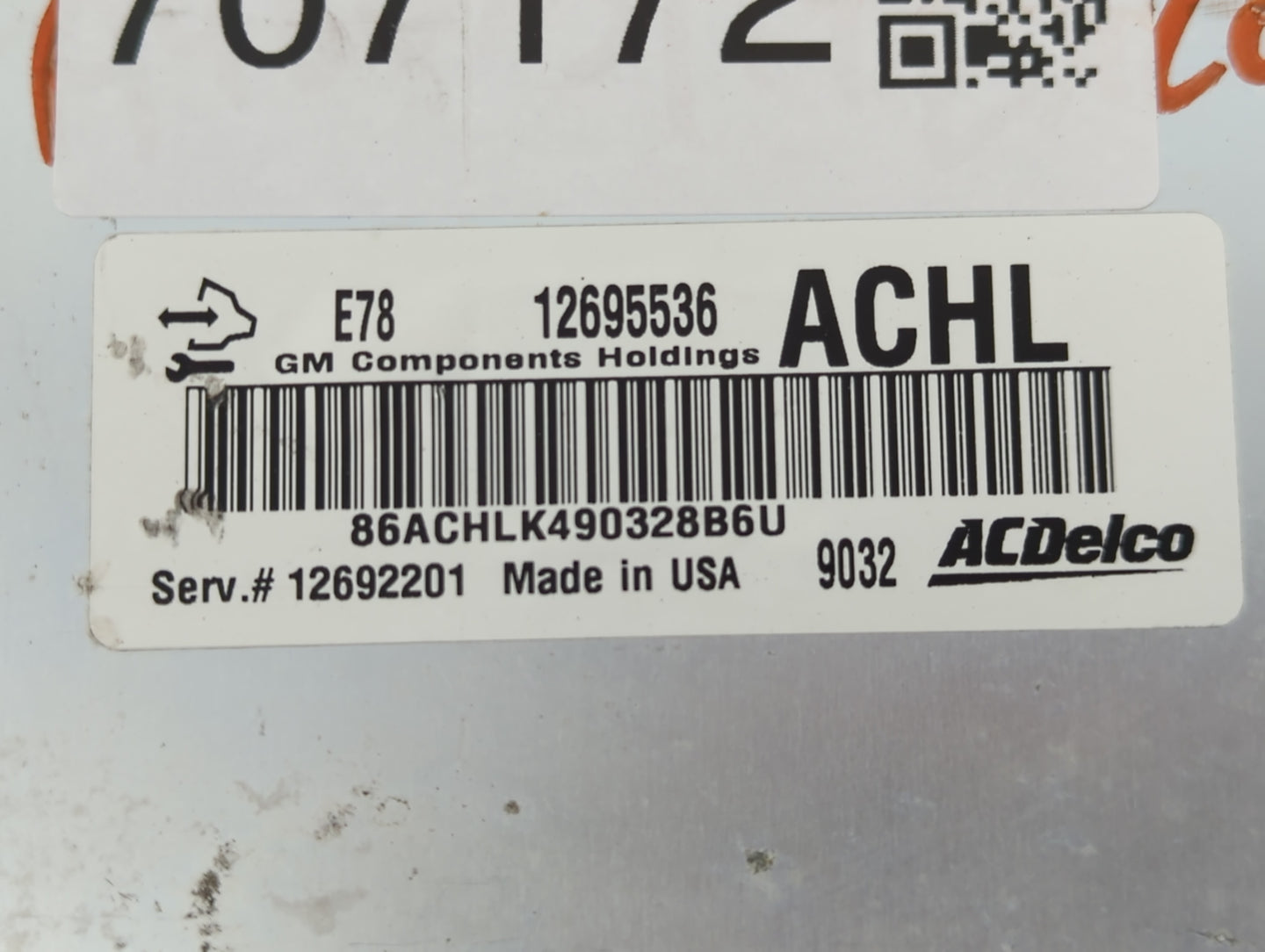 2017-2021 Buick Encore PCM Engine Control Computer ECU ECM PCU OEM P/N:12695536 12692201 Fits Fits 2017 2018 2019 2020 2021 