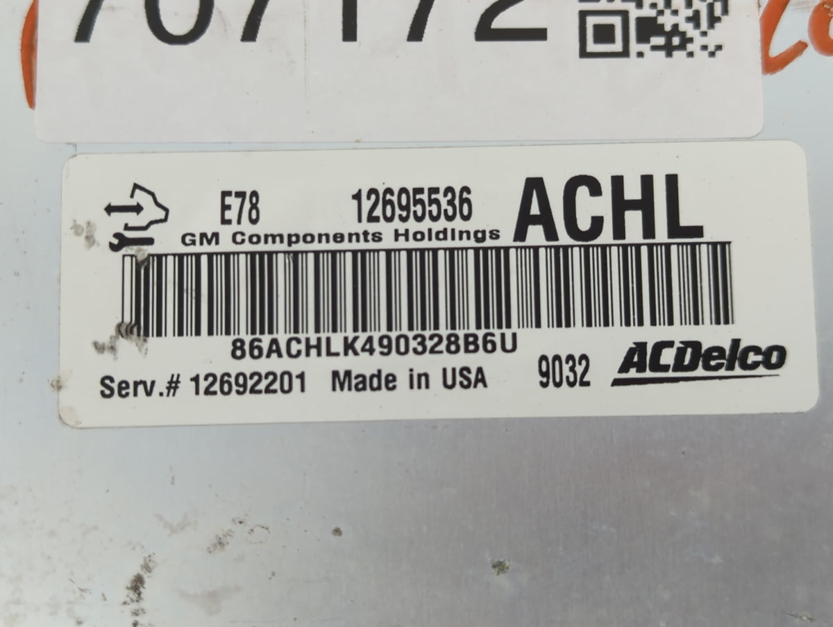 2017-2021 Buick Encore PCM Engine Control Computer ECU ECM PCU OEM P/N:12695536 12692201 Fits 2017 2018 2019 2020 2021 OEM U