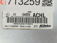 2017-2021 Buick Encore PCM Engine Control Computer ECU ECM PCU OEM P/N:12695536 E78 12695536 Fits Fits 2017 2018 2019 2020 2