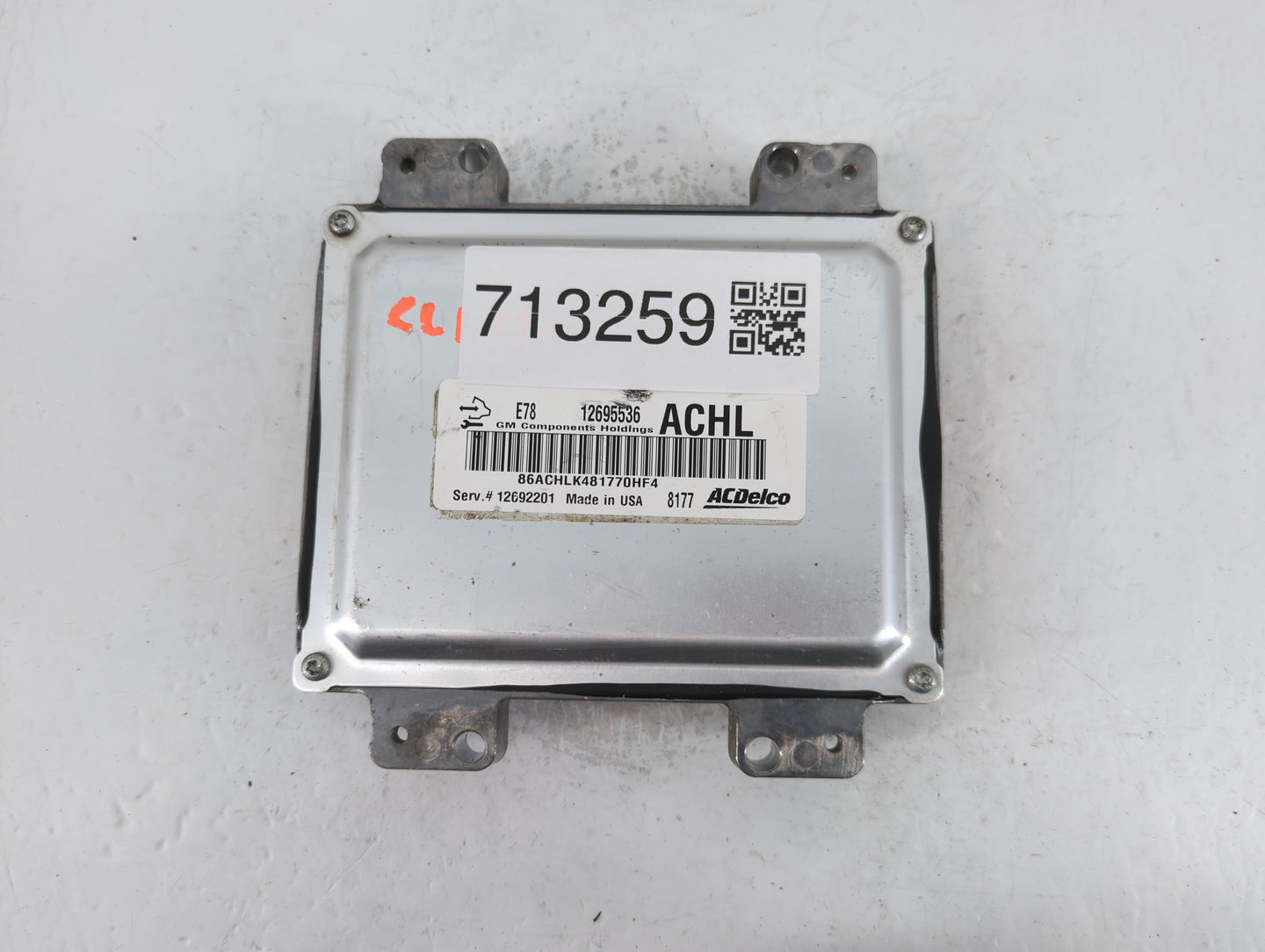 2017-2021 Buick Encore PCM Engine Control Computer ECU ECM PCU OEM P/N:12695536 E78 12695536 Fits Fits 2017 2018 2019 2020 2