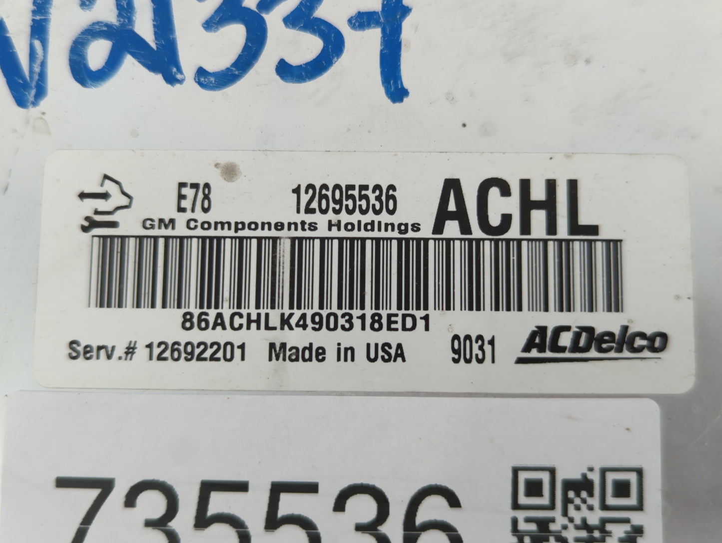 2017-2021 Buick Encore PCM Engine Control Computer ECU ECM PCU OEM P/N:12692201 12695536 Fits Fits 2017 2018 2019 2020 2021 