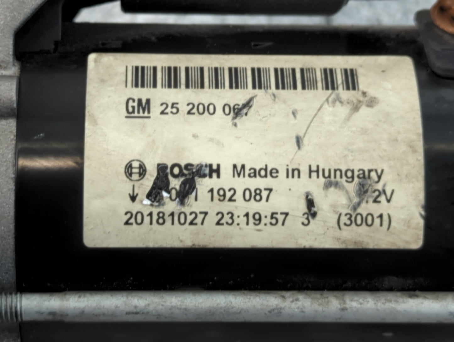 2014-2021 Buick Encore Car Starter Motor Solenoid OEM P/N:20181027 25 200 067 Fits Fits 2014 2015 2016 2017 2018 2019 2020 2