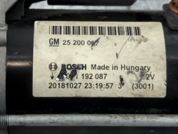 2014-2021 Buick Encore Car Starter Motor Solenoid OEM P/N:20181027 25 200 067 Fits Fits 2014 2015 2016 2017 2018 2019 2020 2021 OEM Used Auto Parts