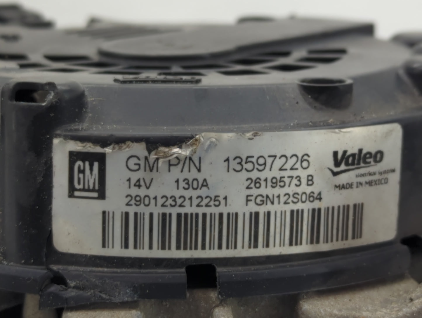 2013-2021 Buick Encore Alternator Replacement Generator Charging Assembly Engine OEM P/N:2619573 B 13597226 Fits OEM Used Au