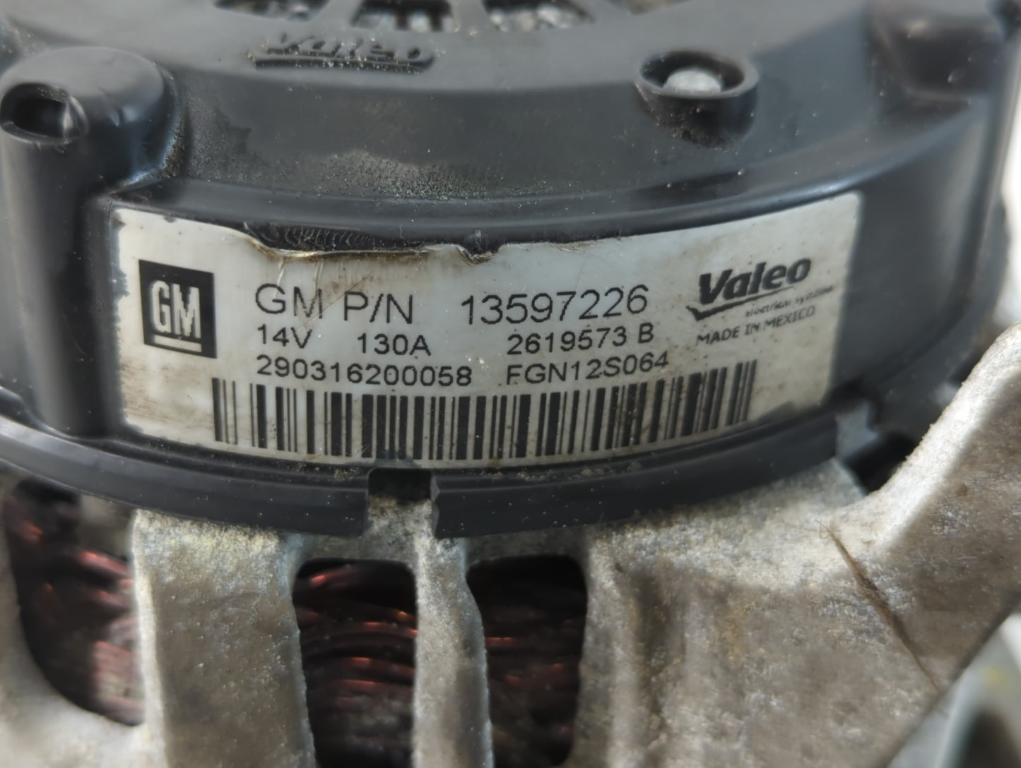 2013-2021 Buick Encore Alternator Replacement Generator Charging Assembly Engine OEM P/N:13597226 Fits OEM Used Auto Parts -