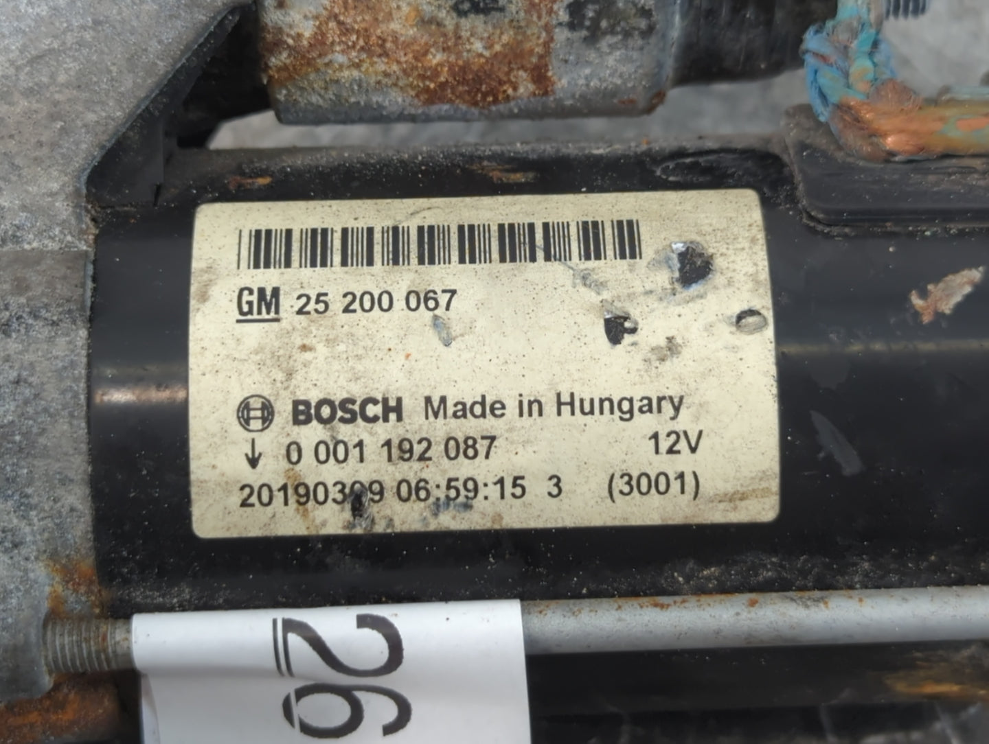 2014-2021 Buick Encore Car Starter Motor Solenoid OEM P/N:0 001 192 087 25 200 067 Fits OEM Used Auto Parts - Oemusedautopar