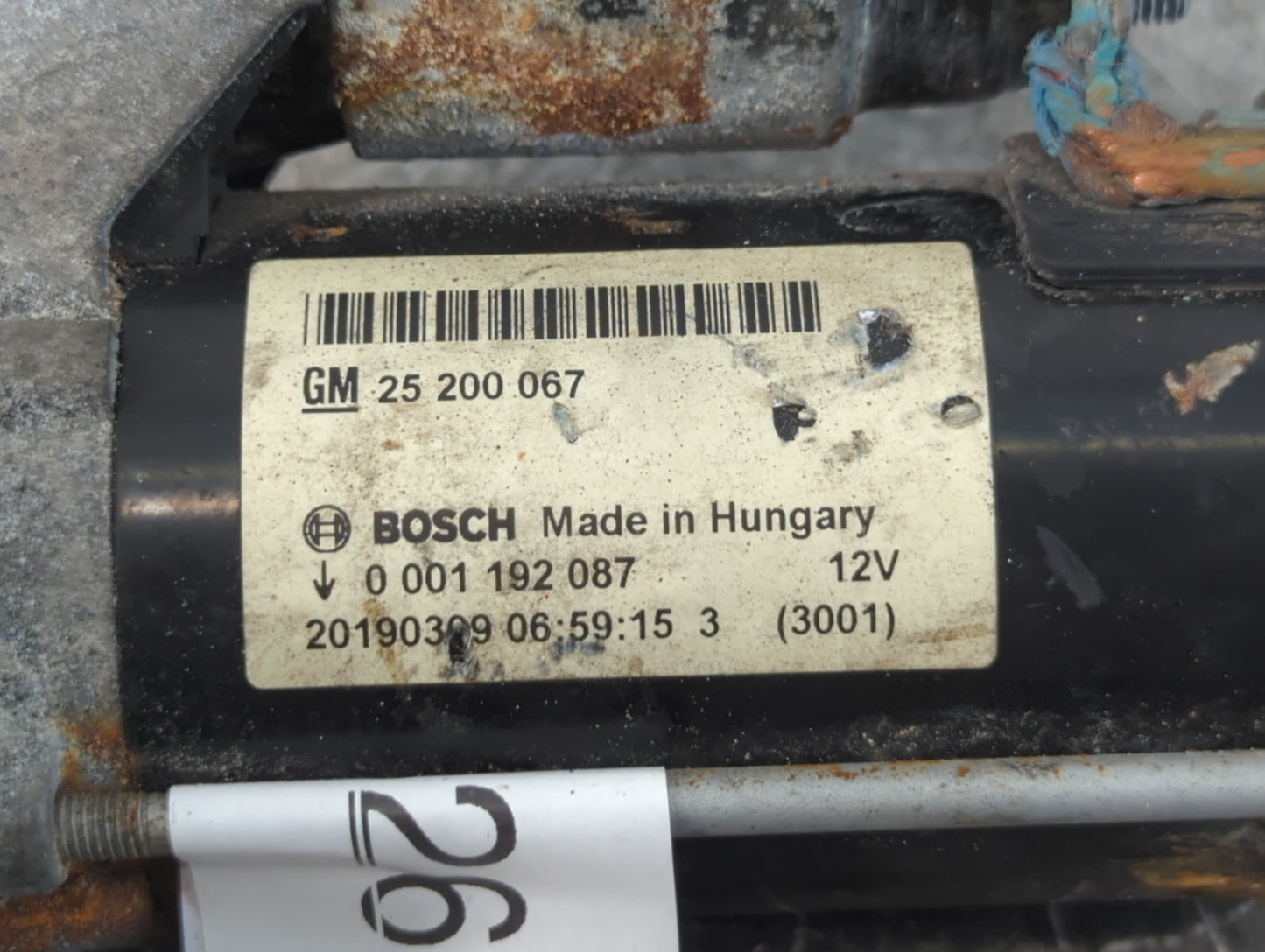 2014-2021 Buick Encore Car Starter Motor Solenoid OEM P/N:0 001 192 087 25 200 067 Fits OEM Used Auto Parts - Oemusedautopar