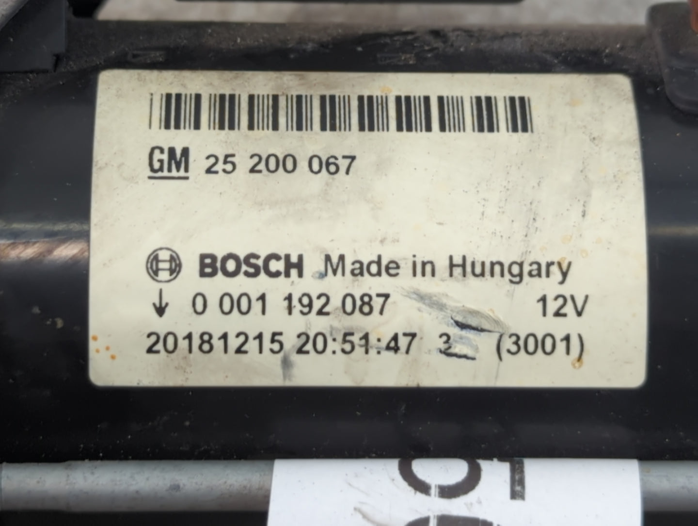 2014-2021 Buick Encore Car Starter Motor Solenoid OEM P/N:0 001 192 087 25 200 067 Fits OEM Used Auto Parts - Oemusedautopar