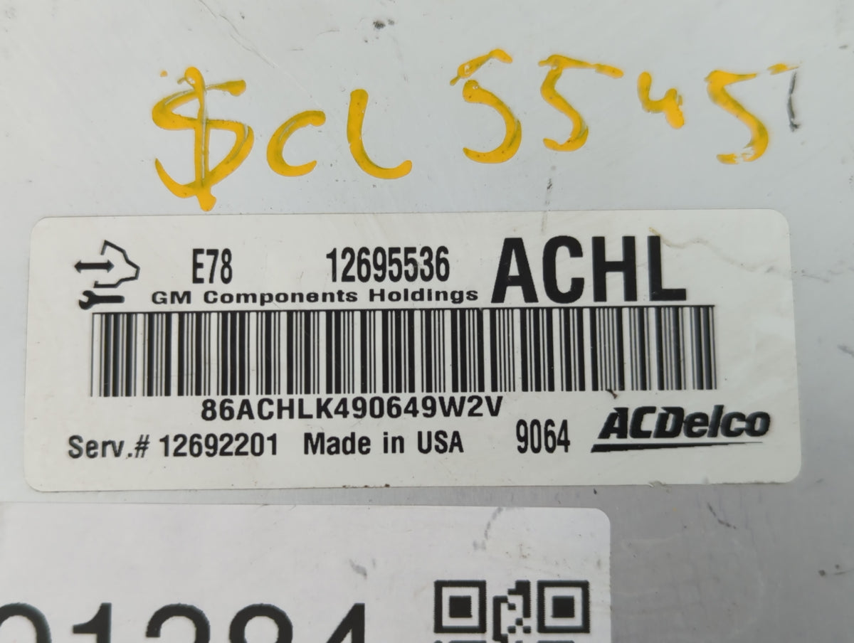 2017-2021 Buick Encore PCM Engine Control Computer ECU ECM PCU OEM P/N:12695536 Fits 2017 2018 2019 2020 2021 OEM Used Auto 