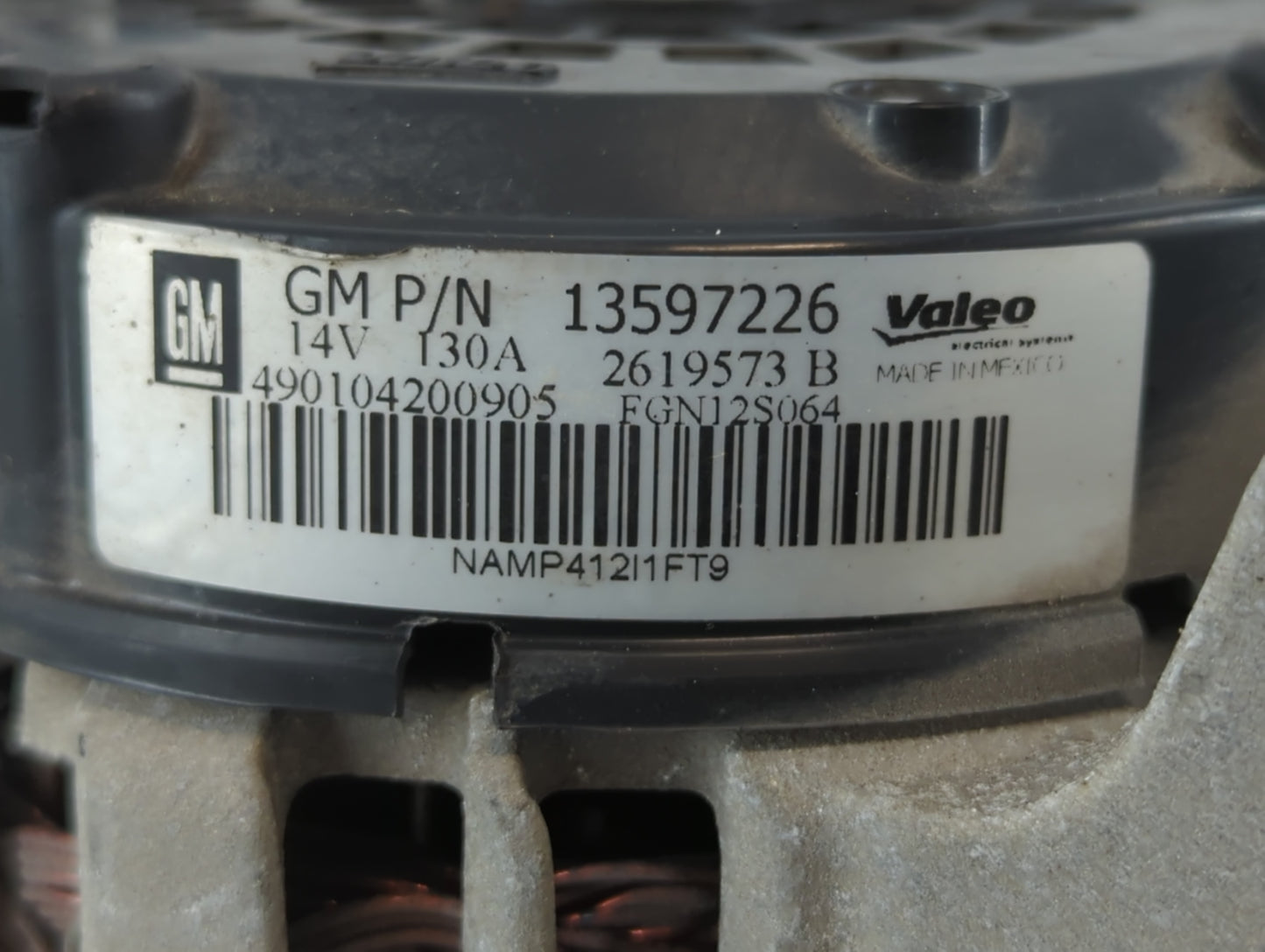2013-2021 Buick Encore Alternator Replacement Generator Charging Assembly Engine OEM P/N:13597226 Fits OEM Used Auto Parts -