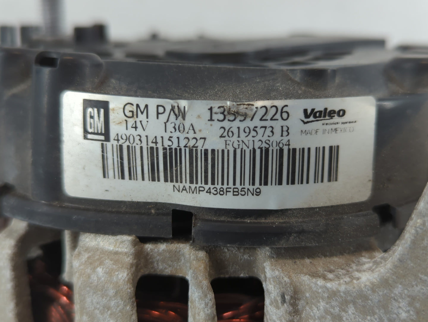 2013-2021 Buick Encore Alternator Replacement Generator Charging Assembly Engine OEM P/N:13597226 Fits OEM Used Auto Parts -