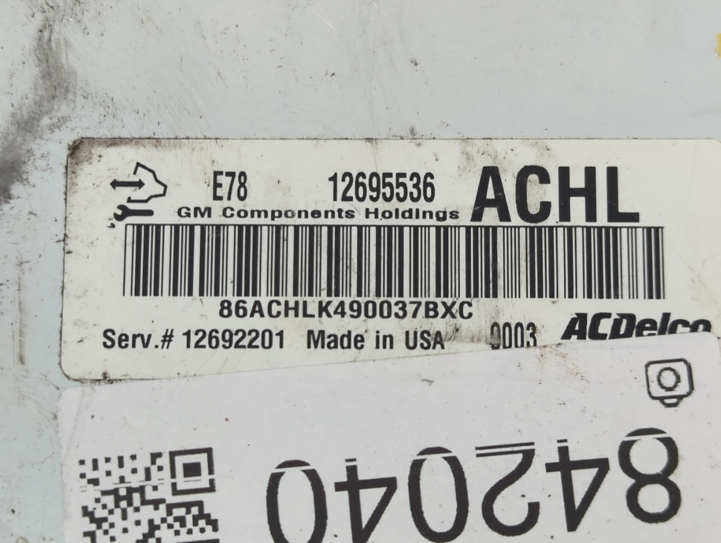 2017-2021 Buick Encore PCM Engine Control Computer ECU ECM PCU OEM P/N:12695536 Fits Fits 2017 2018 2019 2020 2021 OEM Used 