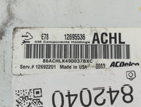 2017-2021 Buick Encore PCM Engine Control Computer ECU ECM PCU OEM P/N:12695536 Fits Fits 2017 2018 2019 2020 2021 OEM Used 