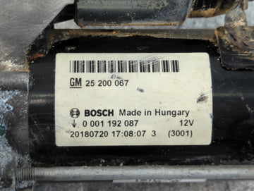 2014-2021 Buick Encore Car Starter Motor Solenoid OEM P/N:25 200 067 Fits Fits 2014 2015 2016 2017 2018 2019 2020 2021 OEM Used Auto Parts