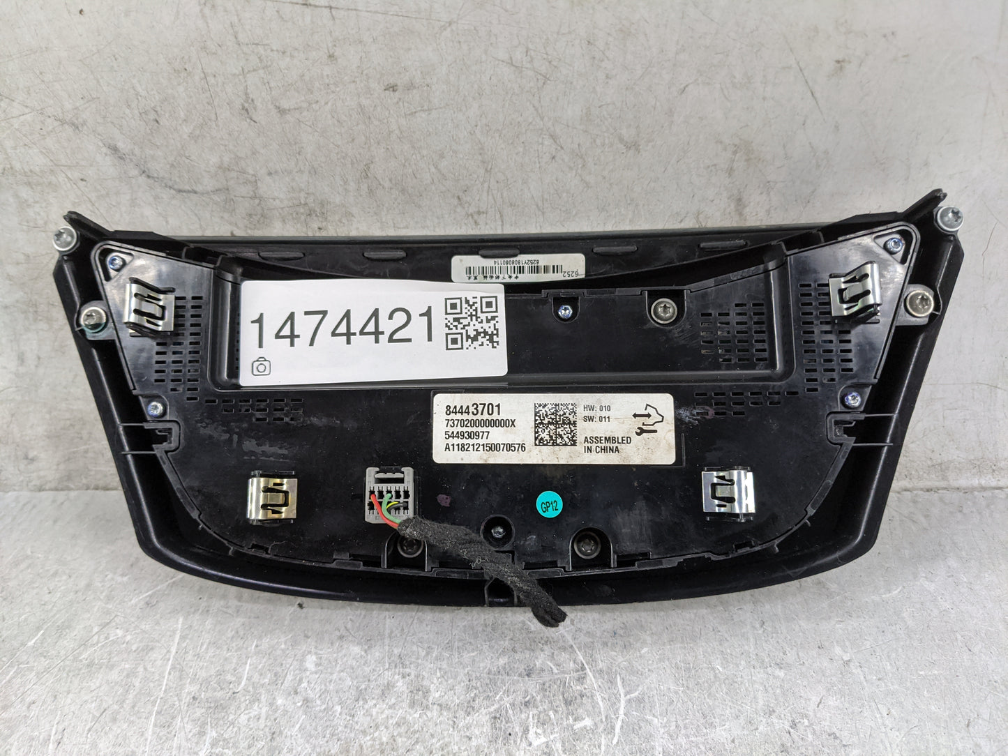 2016-2020 Buick Envision Climate Control Module Temperature AC/Heater Replacement P/N:84443701 7370200000000X Fits OEM Used 