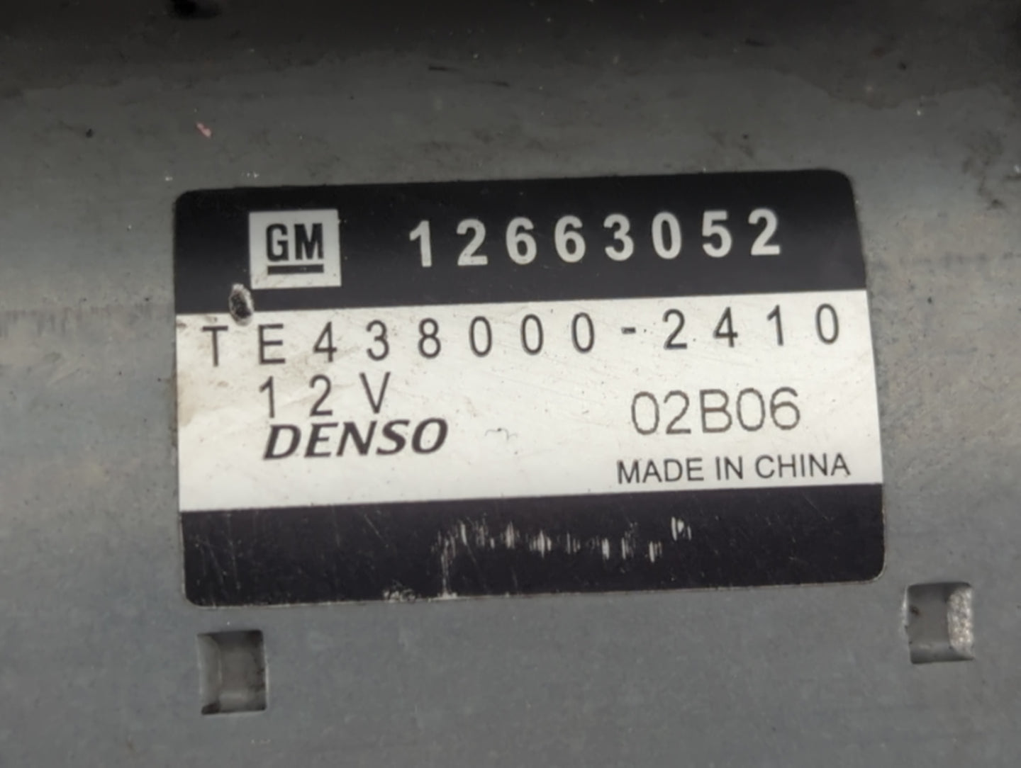 2016-2020 Buick Envision Car Starter Motor Solenoid OEM P/N:TE438000-2410 12663052 Fits Fits 2015 2016 2017 2018 2019 2020 2