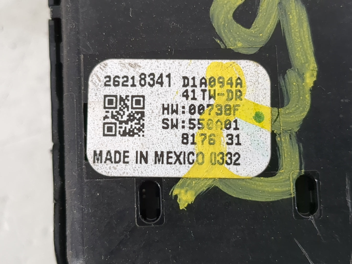 2019 Buick Lacrosse Master Power Window Switch Replacement Driver Side Left P/N:26218341 Fits OEM Used Auto Parts - Oemuseda