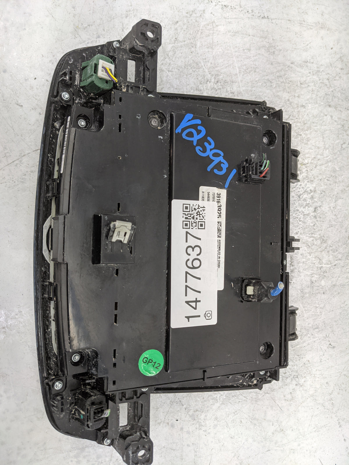 2019 Buick Regal Radio AM FM Cd Player Receiver Replacement P/N:39163925 544930977 Fits OEM Used Auto Parts - Oemusedautopar