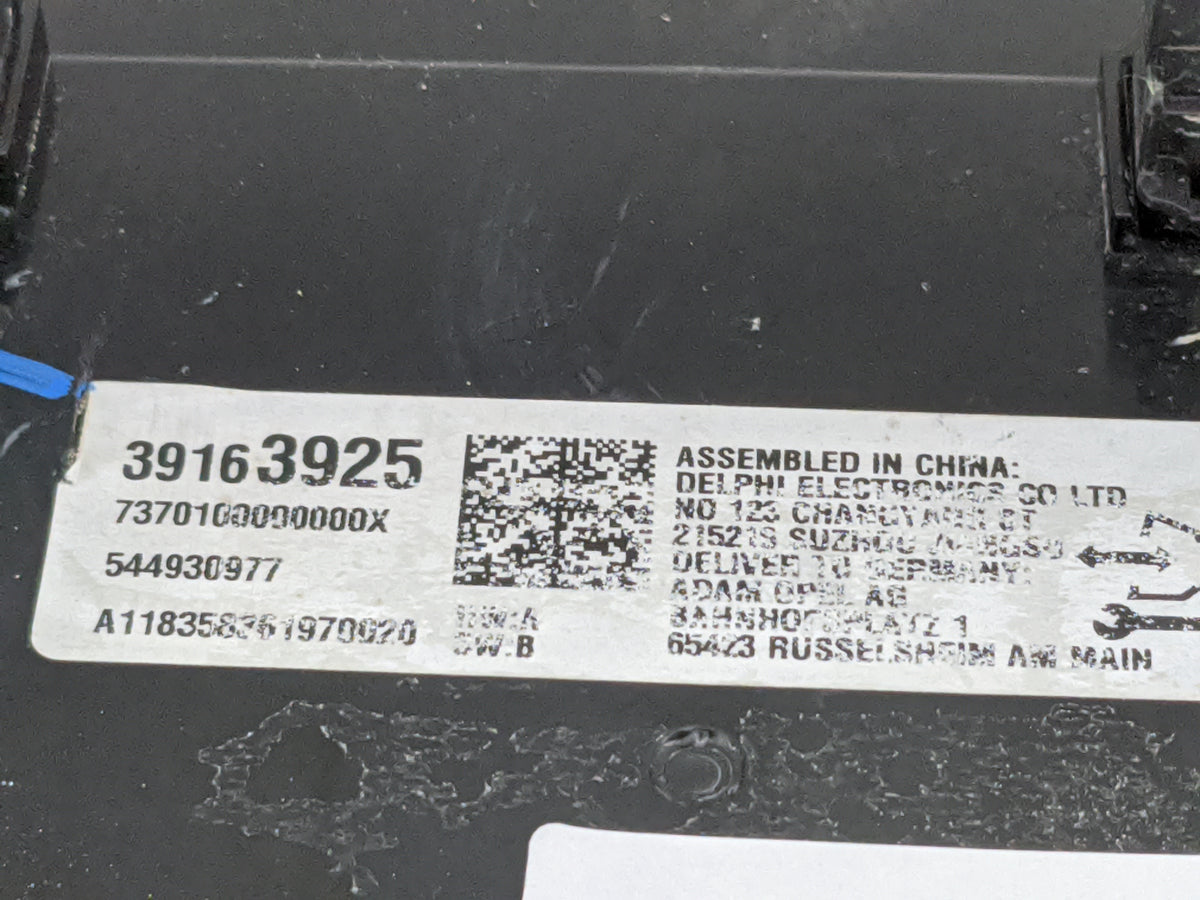 2019 Buick Regal Radio AM FM Cd Player Receiver Replacement P/N:39163925 544930977 Fits OEM Used Auto Parts - Oemusedautopar
