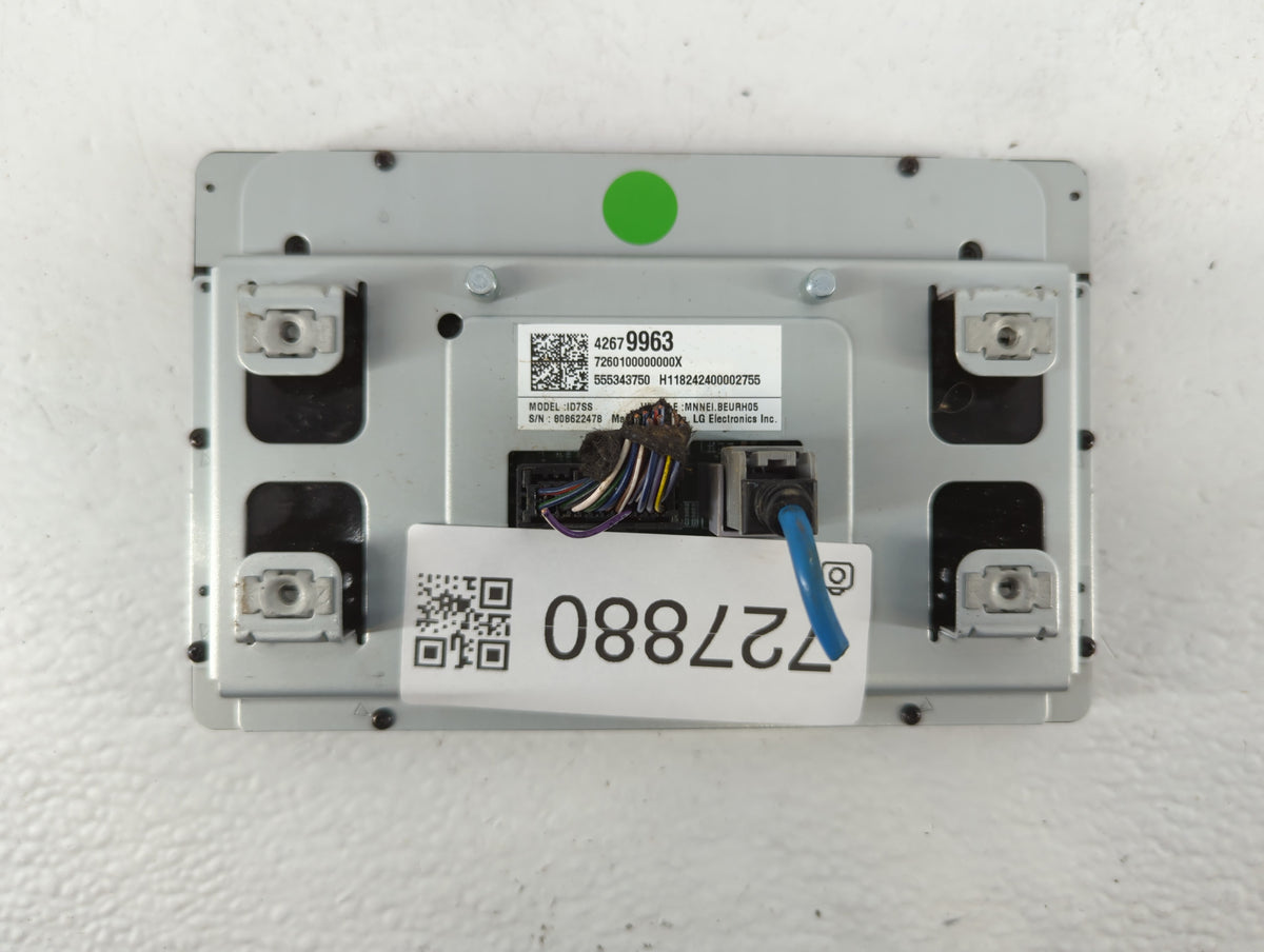 2019 Buick Regal Radio AM FM Cd Player Receiver Replacement P/N:42679963 Fits OEM Used Auto Parts - Oemusedautoparts1.com