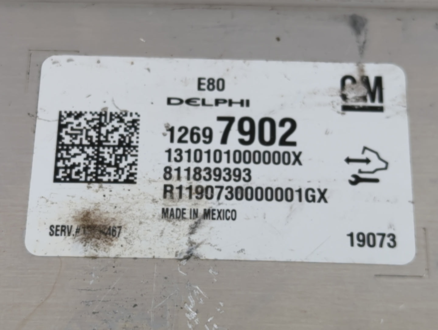 2017-2019 Cadillac Cts PCM Engine Control Computer ECU ECM PCU OEM P/N:12697902 Fits Fits 2017 2018 2019 2020 2021 2022 OEM 
