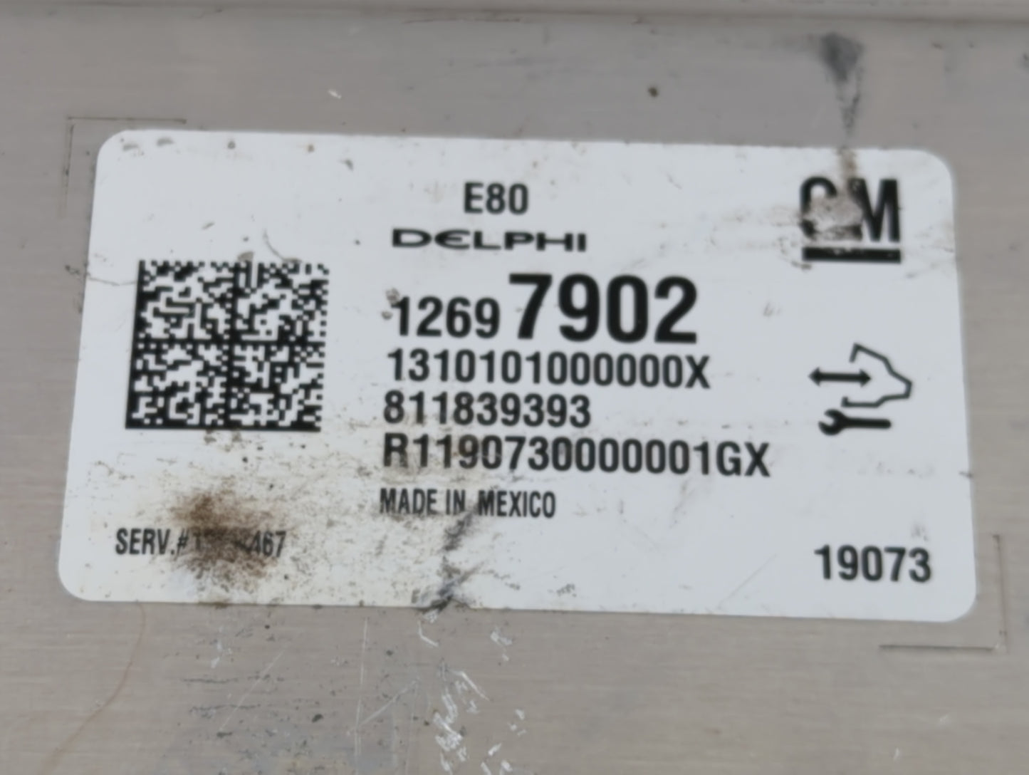 2017-2019 Cadillac Cts PCM Engine Control Computer ECU ECM PCU OEM P/N:12697902 Fits Fits 2017 2018 2019 2020 2021 2022 OEM 