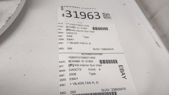 compare product 2019 Cadillac Cts Sun Visor Shade Replacement Passenger Right Mirror Fits OEM Used Auto Parts