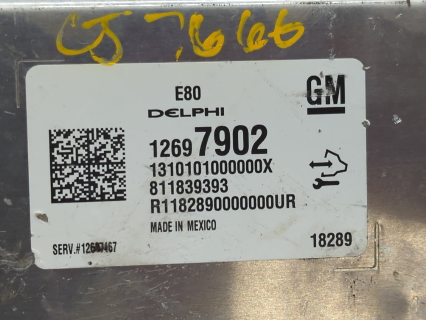 2017-2019 Cadillac Cts PCM Engine Control Computer ECU ECM PCU OEM P/N:12697902 12687467 Fits Fits 2017 2018 2019 2020 2021 