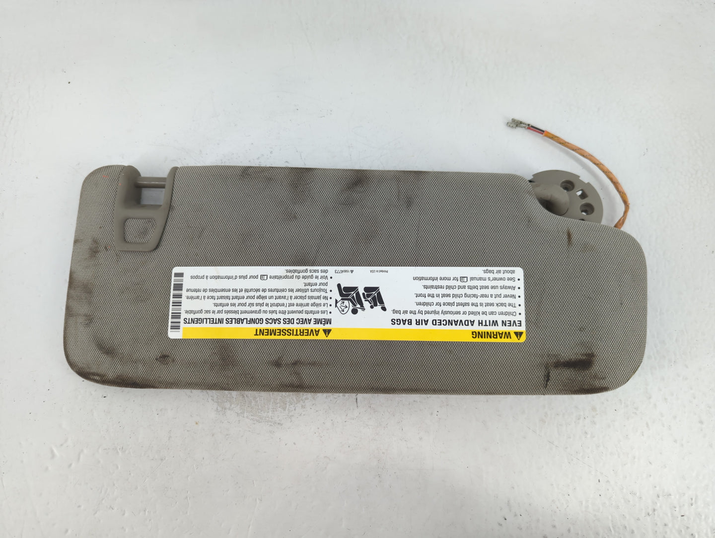 2014-2019 Cadillac Cts Sun Visor Shade Replacement Driver Left Mirror Fits Fits 2014 2015 2016 2017 2018 2019 OEM Used Auto 