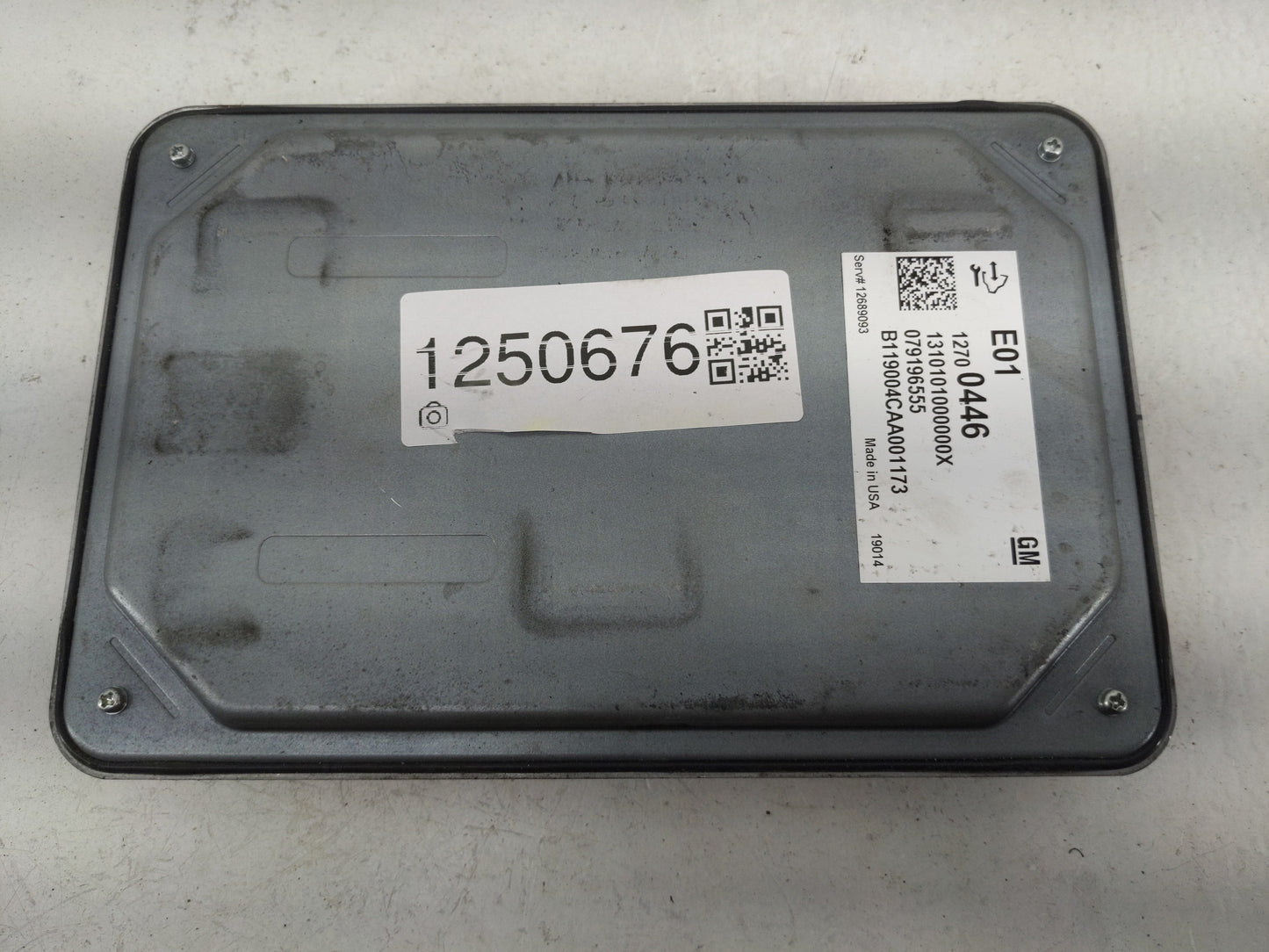 2019 Cadillac Xt4 PCM Engine Control Computer ECU ECM PCU OEM P/N:12700446 079196555, 12705977 Fits Fits 2020 OEM Used Auto 