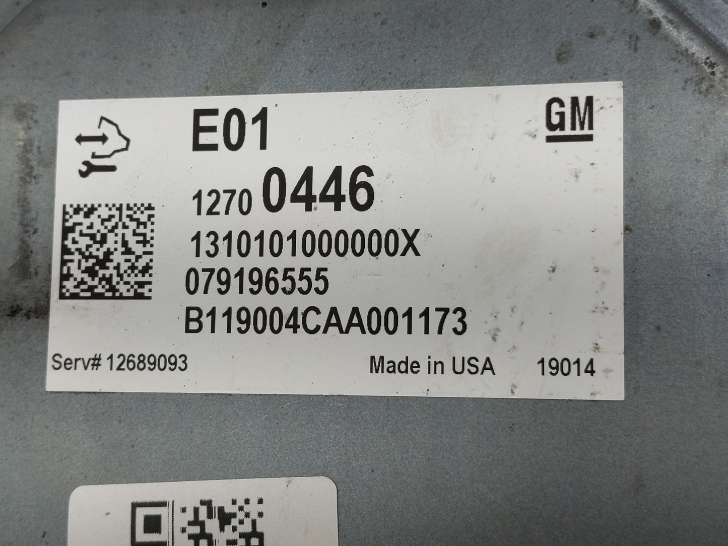 2019 Cadillac Xt4 PCM Engine Control Computer ECU ECM PCU OEM P/N:12700446 079196555, 12705977 Fits Fits 2020 OEM Used Auto 