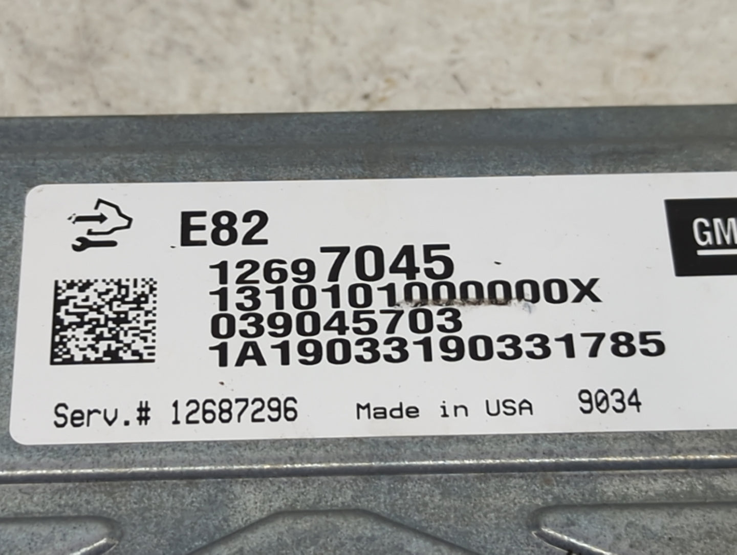 2017-2020 Cadillac Xt5 PCM Engine Control Computer ECU ECM PCU OEM P/N:039045703 12697045 Fits OEM Used Auto Parts - Oemused