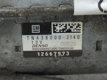 2017-2020 Cadillac Xt5 Car Starter Motor Solenoid OEM P/N:12667973 TN438000-2140 Fits Fits 2016 2017 2018 2019 2020 2021 2022 OEM Used Auto Parts