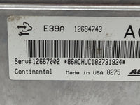 2017-2019 Cadillac Xts PCM Engine Control Computer ECU ECM PCU OEM P/N:12694743 Fits Fits 2017 2018 2019 2020 OEM Used Auto 