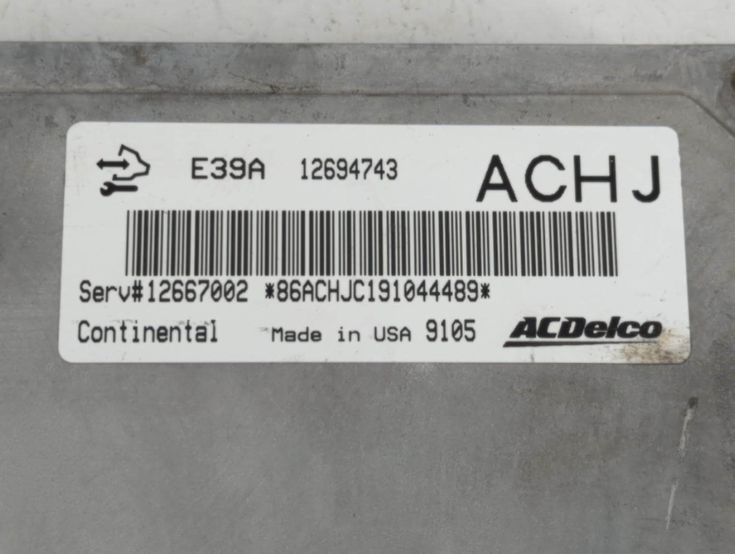 2017-2019 Cadillac Xts PCM Engine Control Computer ECU ECM PCU OEM P/N:E39A 12694743 Fits Fits 2017 2018 2019 2020 OEM Used 
