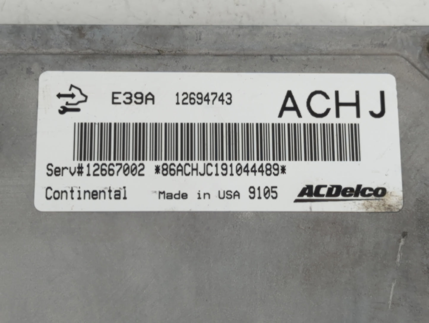 2017-2019 Cadillac Xts PCM Engine Control Computer ECU ECM PCU OEM P/N:E39A 12694743 Fits Fits 2017 2018 2019 2020 OEM Used 