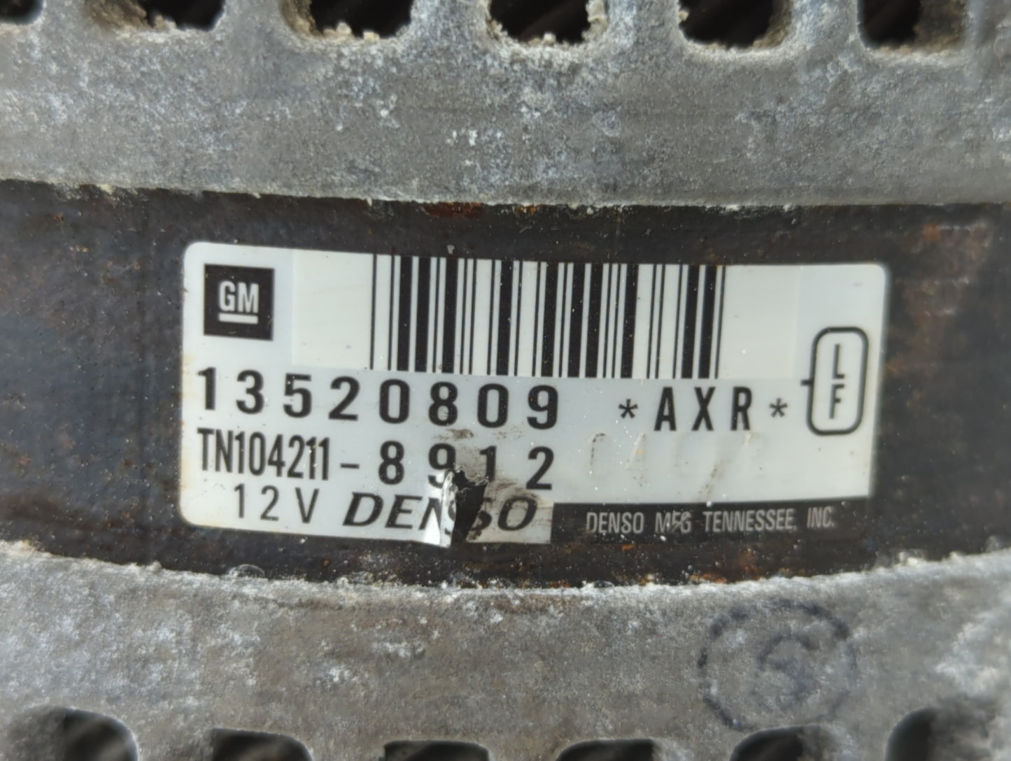 2019 Cadillac Xts Alternator Replacement Generator Charging Assembly Engine OEM P/N:TN104211-8912 13520809 Fits OEM Used Aut