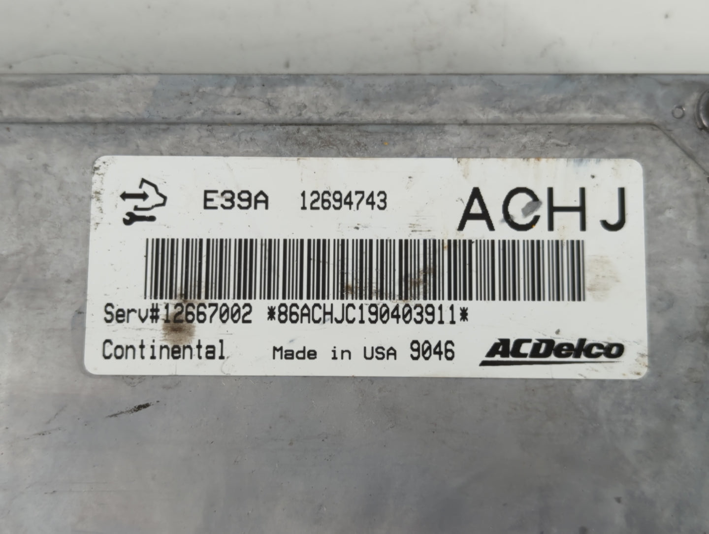 2017-2019 Cadillac Xts PCM Engine Control Computer ECU ECM PCU OEM P/N:E39A 12694743 12667002 Fits Fits 2017 2018 2019 2020 