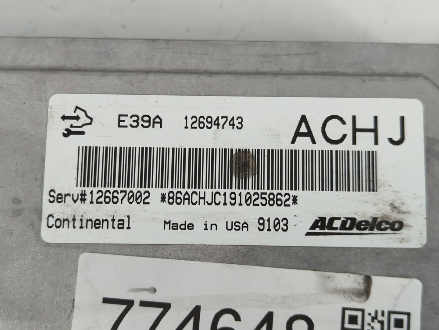 2017-2019 Cadillac Xts PCM Engine Control Computer ECU ECM PCU OEM P/N:12694743 Fits Fits 2017 2018 2019 2020 OEM Used Auto 