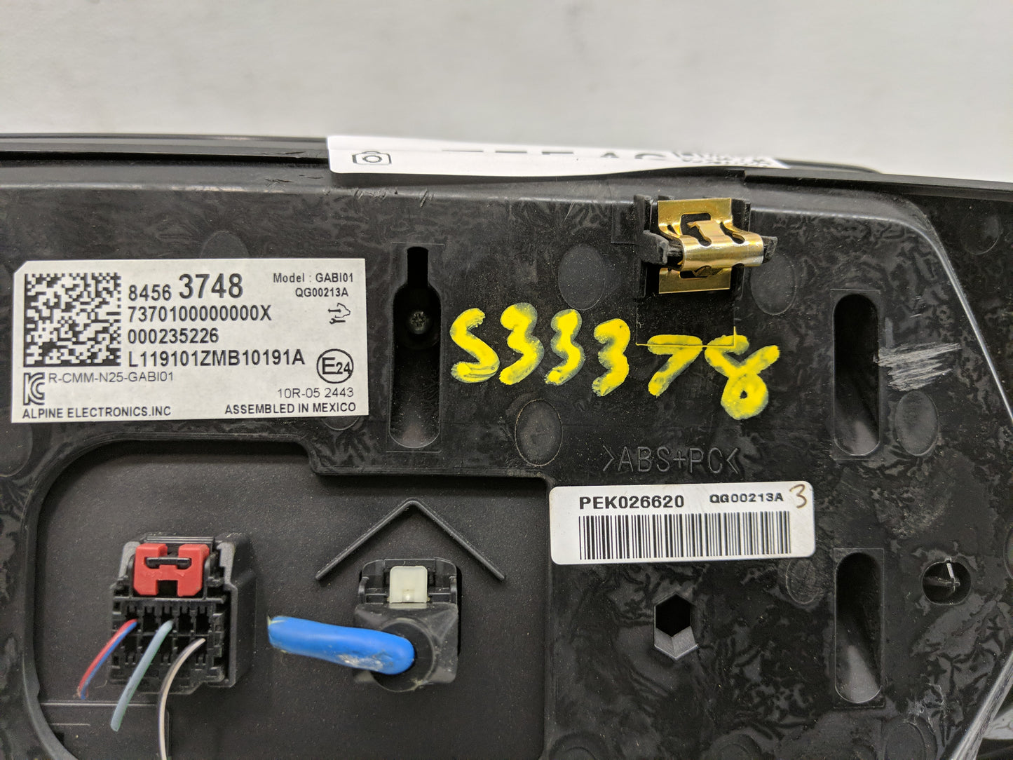 2019 Chevrolet Blazer Radio AM FM Cd Player Receiver Replacement P/N:84563748 Fits OEM Used Auto Parts - Oemusedautoparts1.c