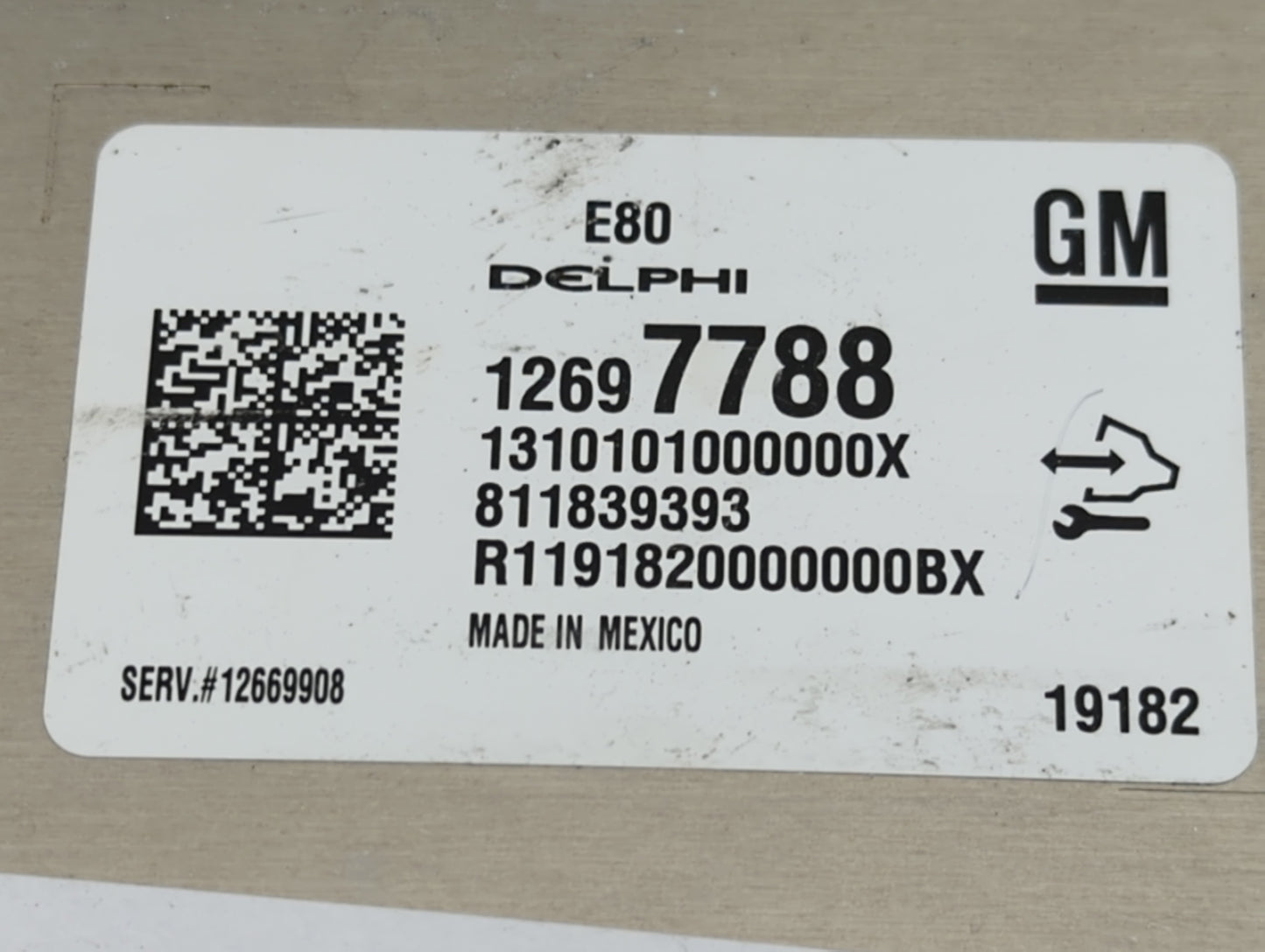 2019-2021 Chevrolet Blazer PCM Engine Control Computer ECU ECM PCU OEM P/N:811839393 12697788 Fits OEM Used Auto Parts - Oem