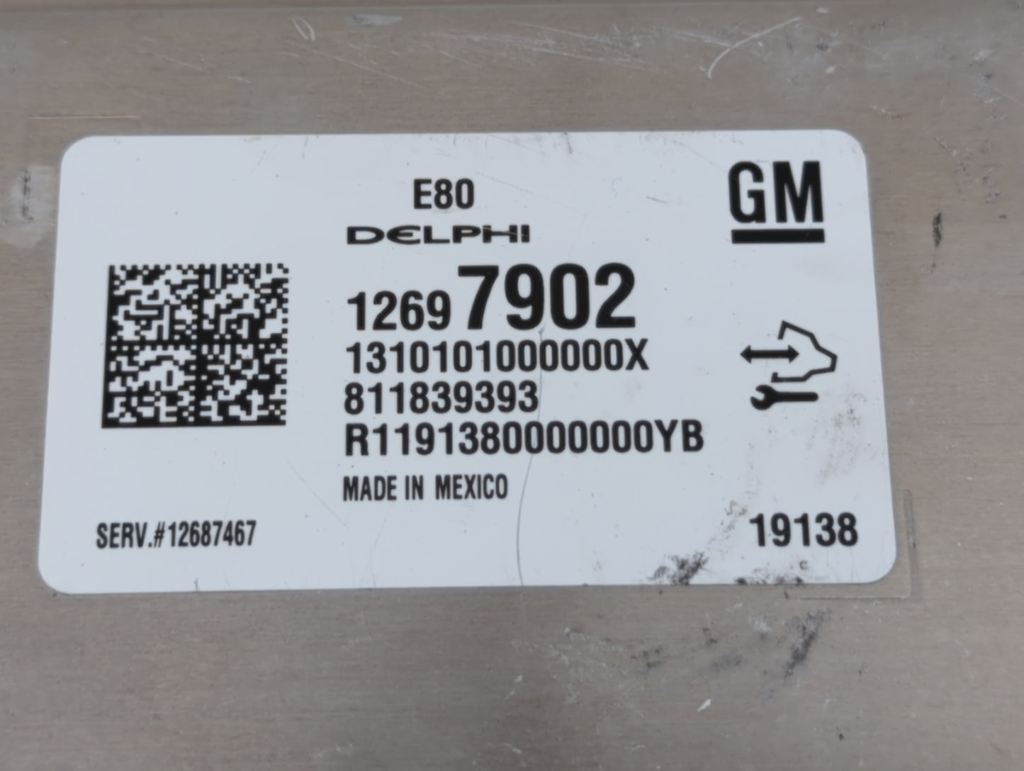 2019 Chevrolet Camaro PCM Engine Control Computer ECU ECM PCU OEM P/N:12687467 12669908, 12681528 Fits Fits 2017 2018 OEM Us