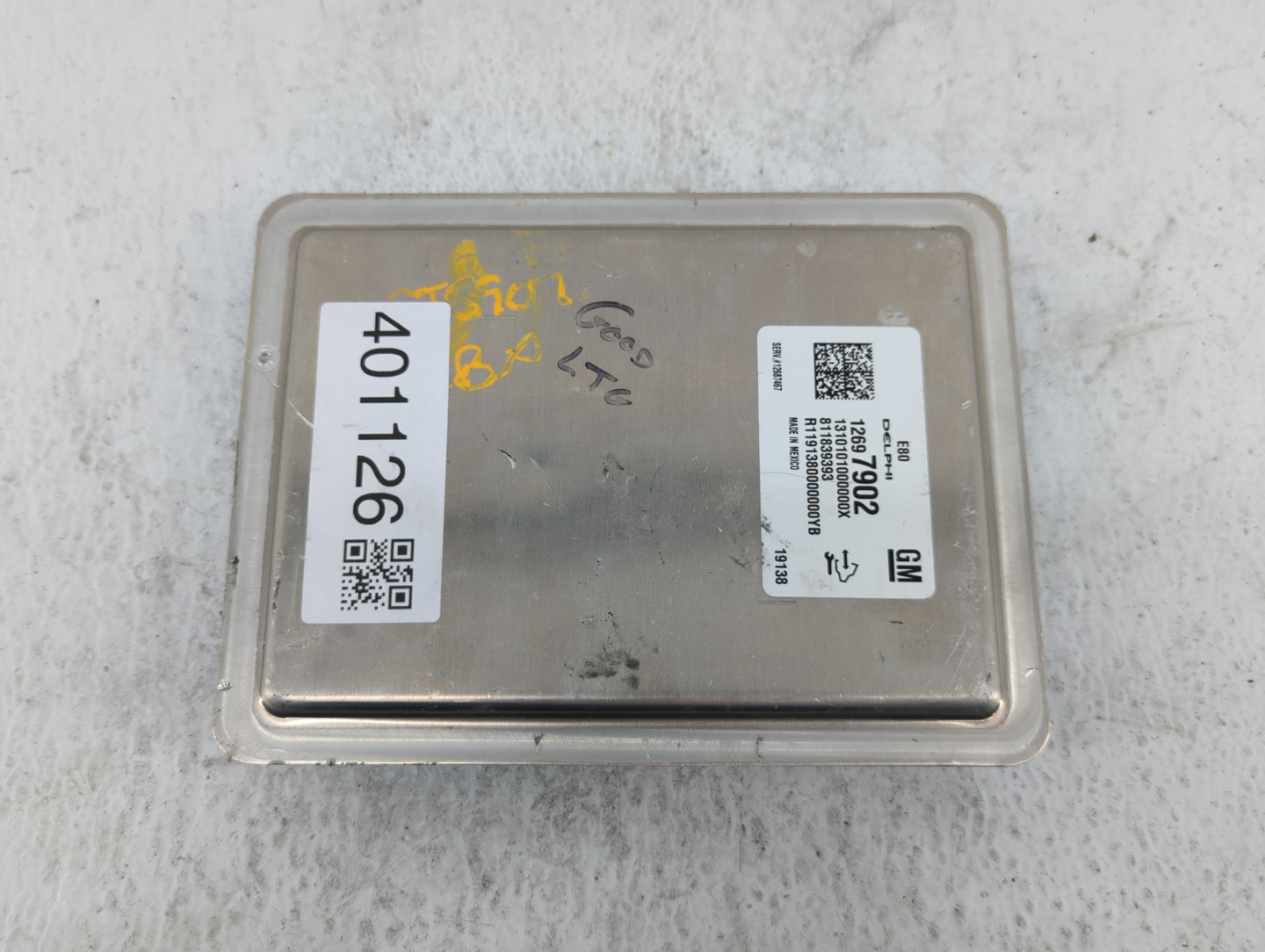 2019 Chevrolet Camaro PCM Engine Control Computer ECU ECM PCU OEM P/N:12687467 12669908, 12681528 Fits Fits 2017 2018 OEM Us