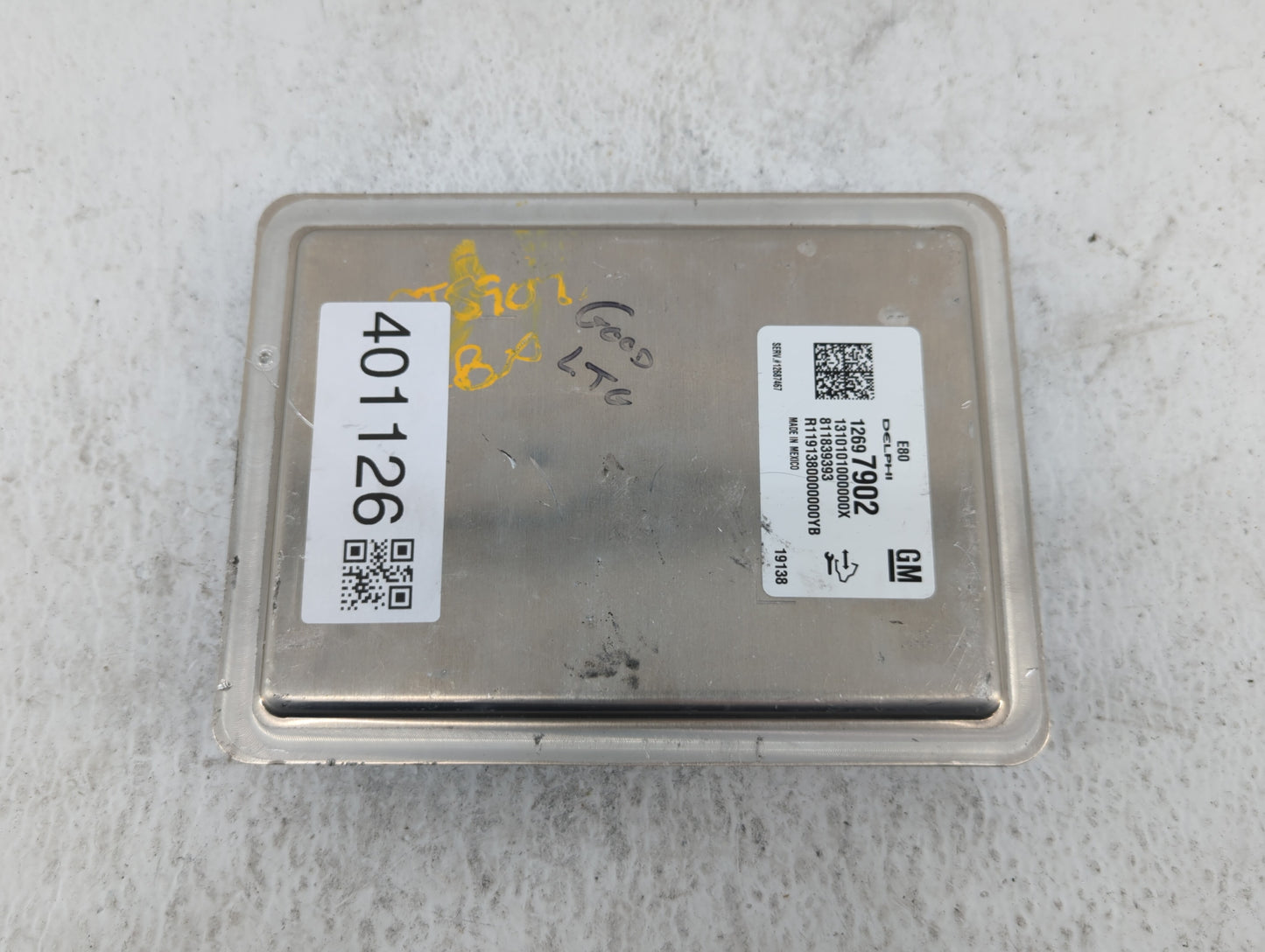 2019 Chevrolet Camaro PCM Engine Control Computer ECU ECM PCU OEM P/N:12687467 12669908, 12681528 Fits Fits 2017 2018 OEM Us