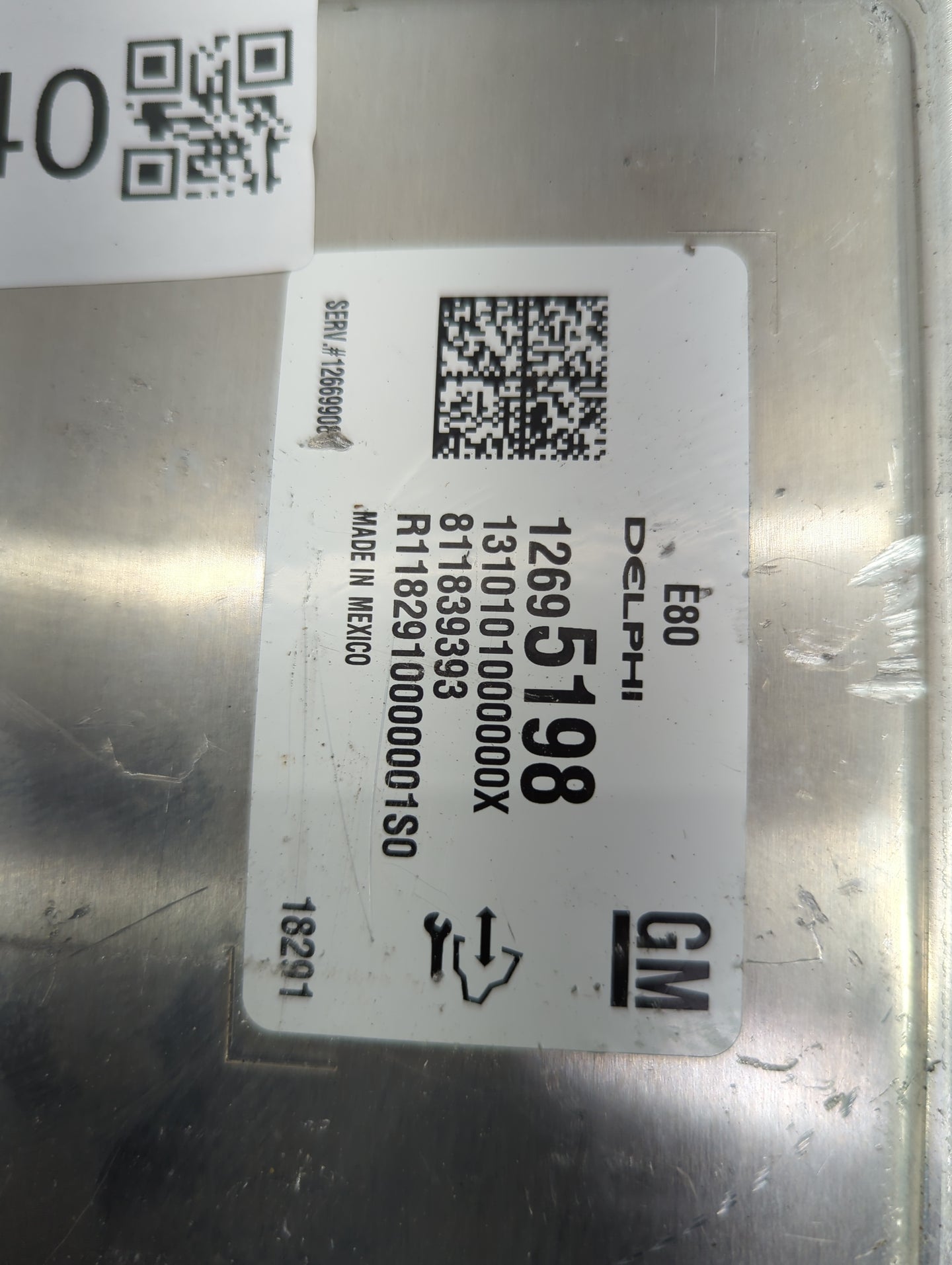 2017-2022 Chevrolet Colorado PCM Engine Control Computer ECU ECM PCU OEM P/N:12695198 13101010000000X Fits OEM Used Auto Par