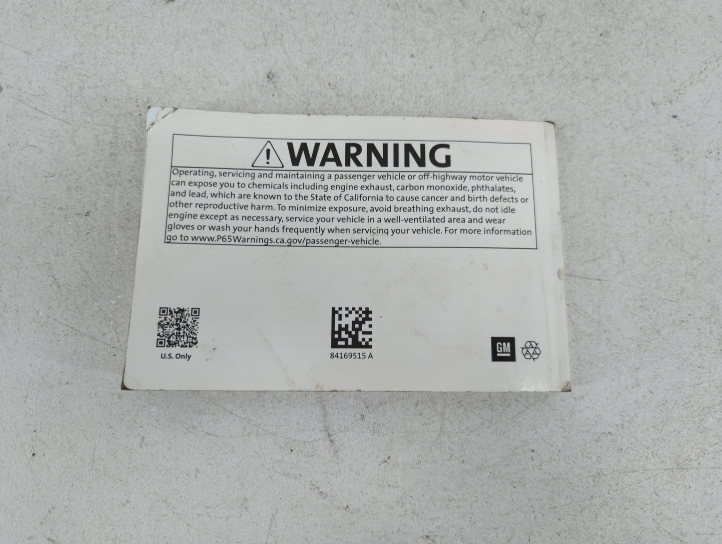 2019 Chevrolet Cruze Owners Manual Book Guide P/N:84169515 A OEM Used Auto Parts - Oemusedautoparts1.com