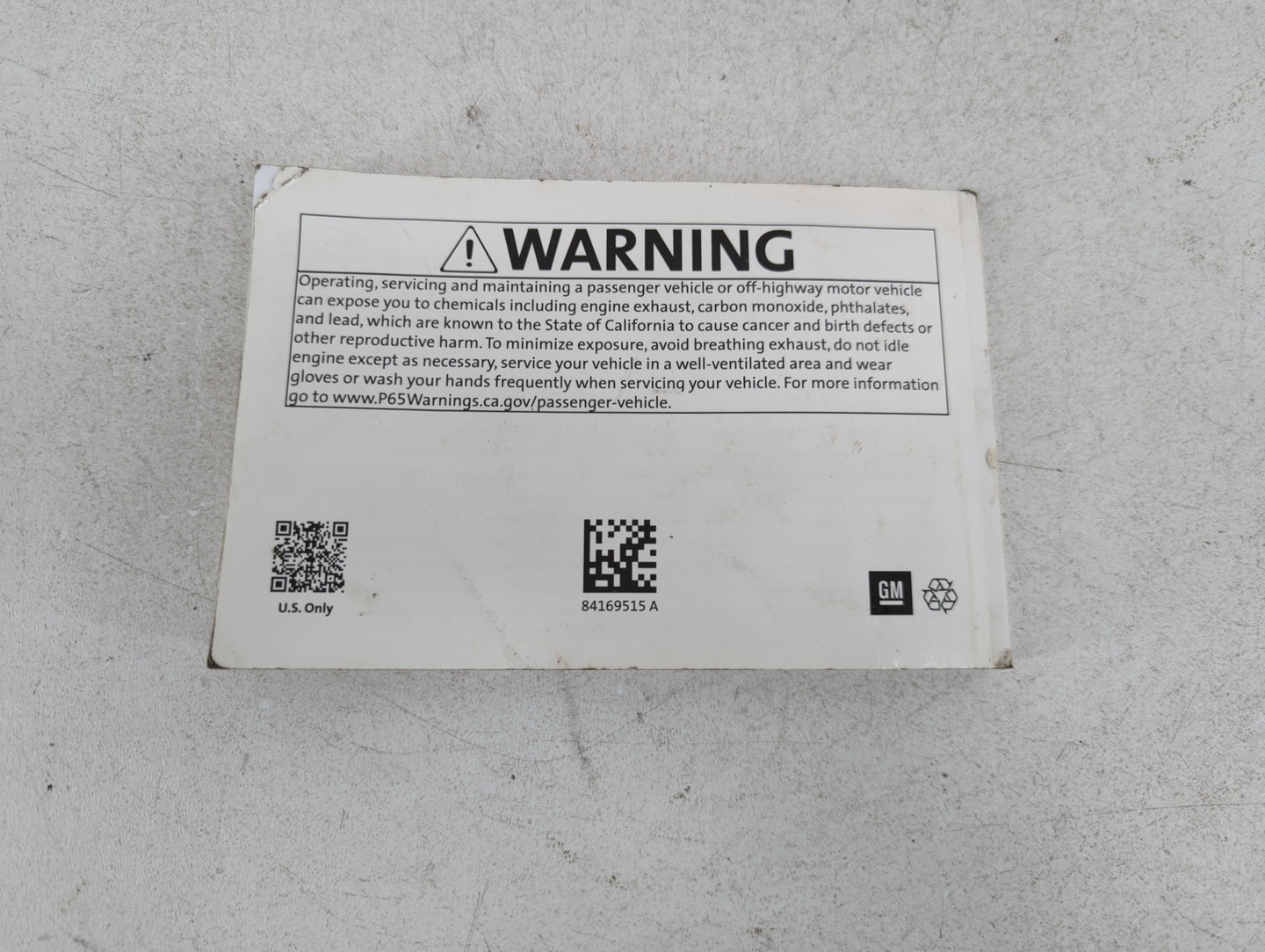 2019 Chevrolet Cruze Owners Manual Book Guide P/N:84169515 A OEM Used Auto Parts - Oemusedautoparts1.com