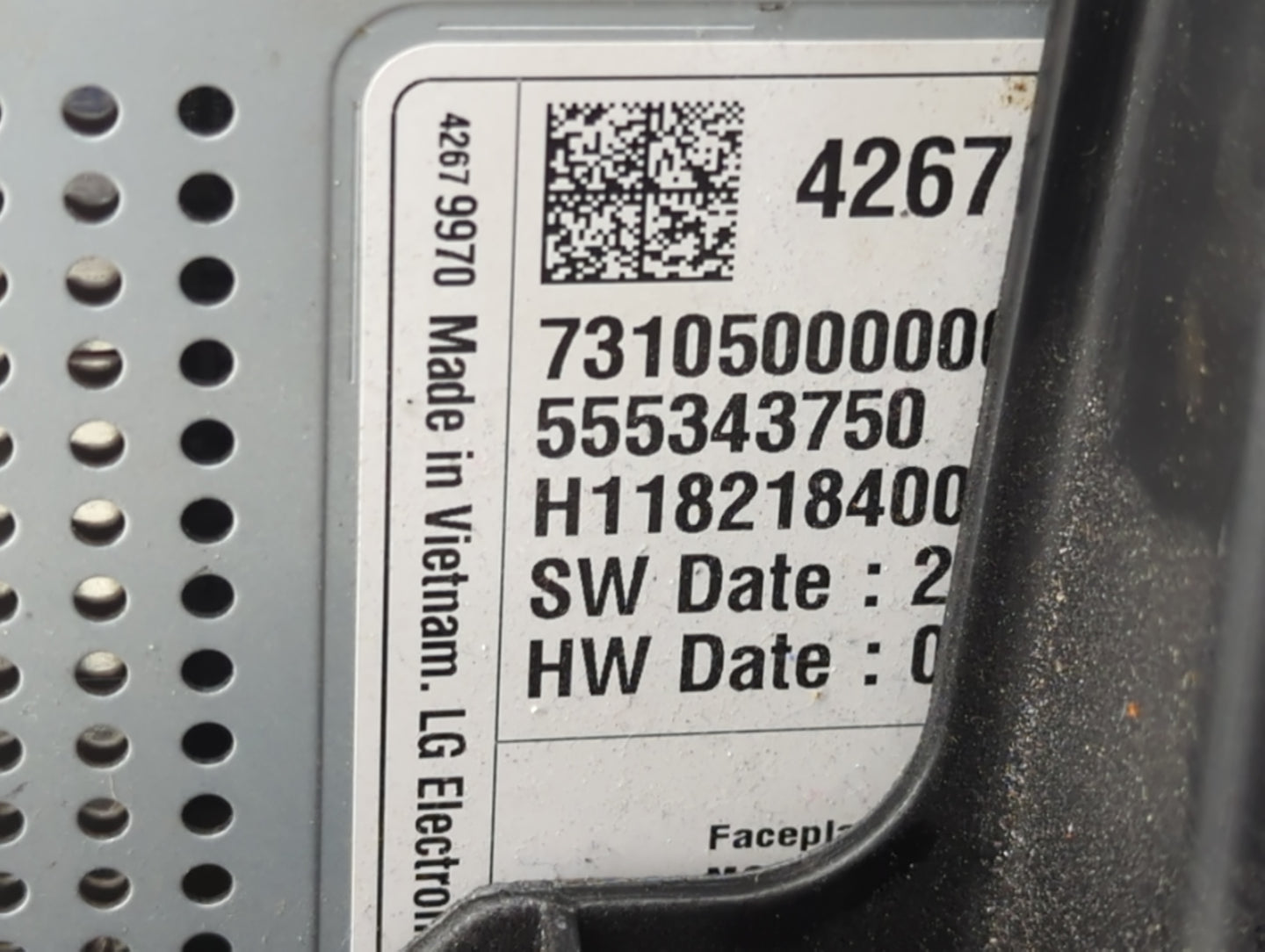 2019 Chevrolet Cruze Radio AM FM Cd Player Receiver Replacement P/N:42679970 555343750, H118218400 Fits OEM Used Auto Parts 