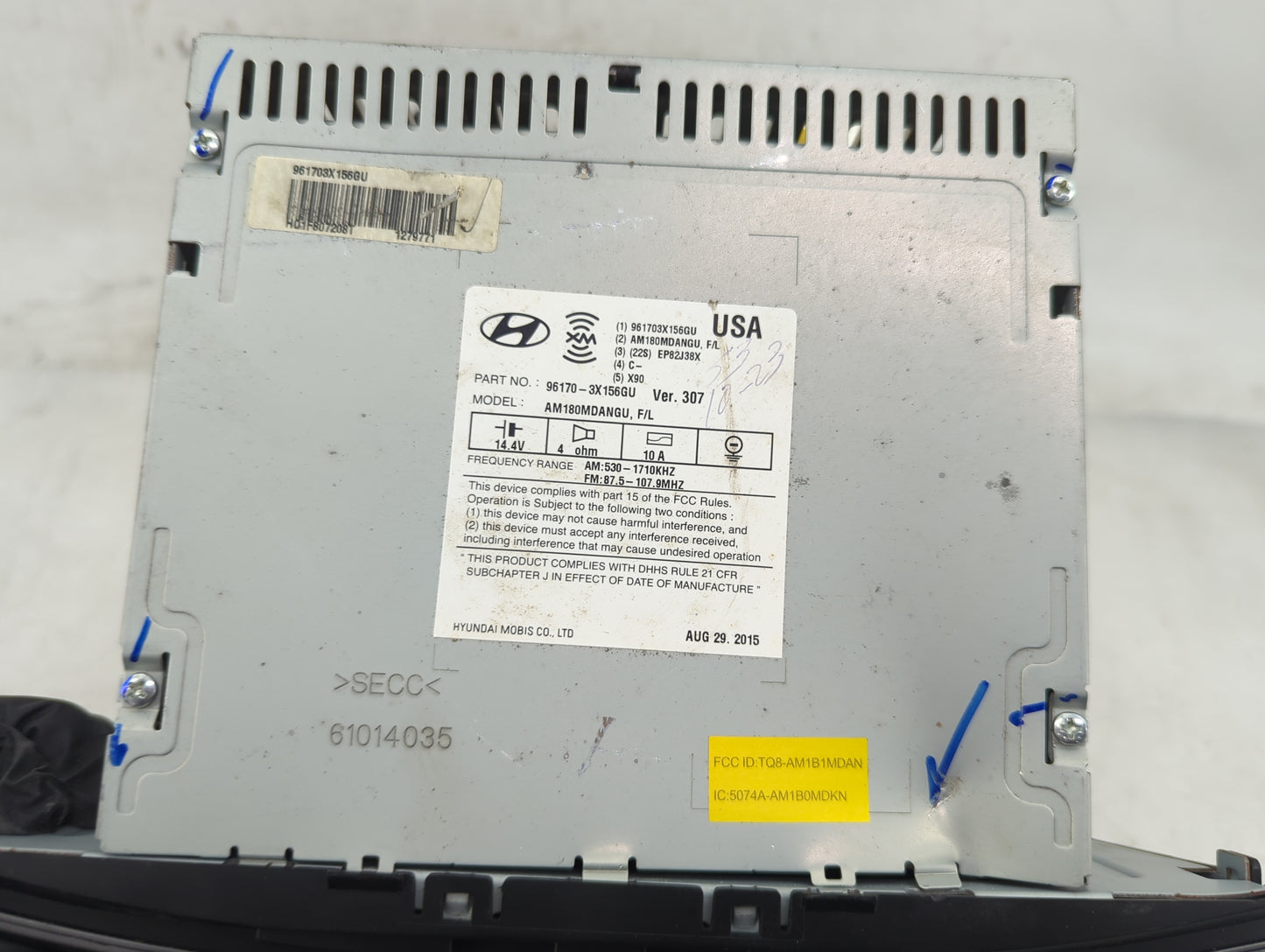 2019 Chevrolet Cruze Radio AM FM Cd Player Receiver Replacement P/N:96170-3X156GU Fits OEM Used Auto Parts - Oemusedautopart
